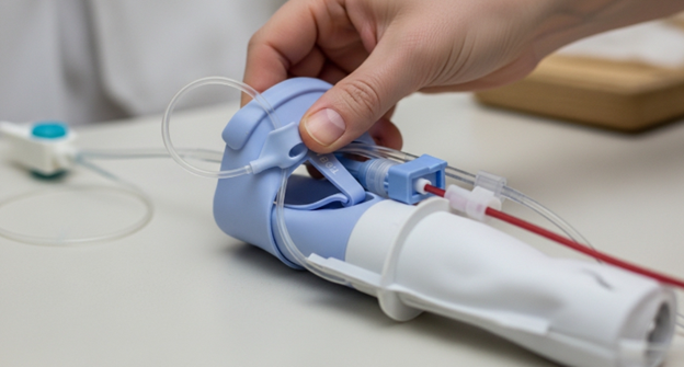 home health aide assisting elderly patients with personal care at home