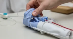home health aide assisting elderly patients with personal care at home